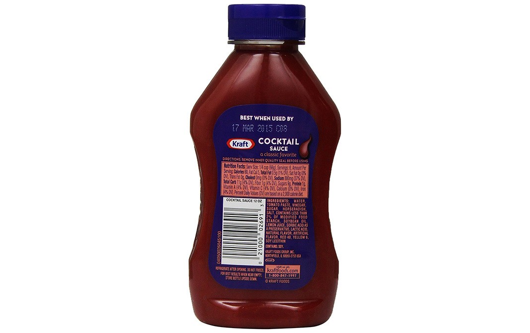 Kraft Cocktail Sauce    Plastic Bottle  354 grams